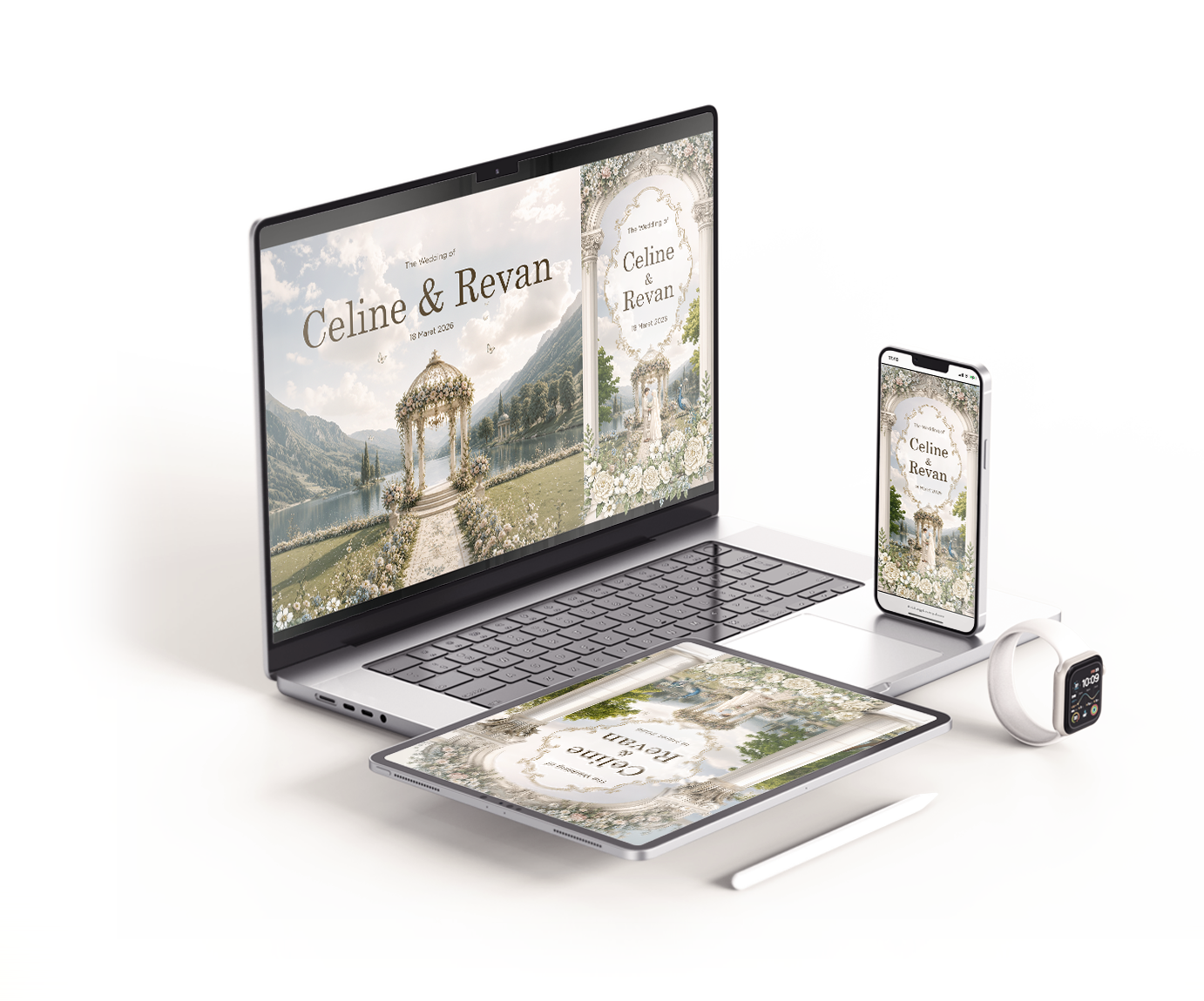 Mockup undangan digital Datang Jika Sempat